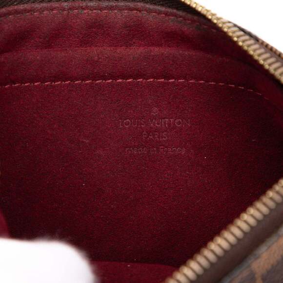 LOUIS VUITTON Authentic Brown Damier Pochette Shoulder Bag